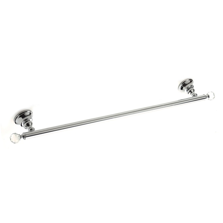 StilHaus SL05-08 Towel Bar, Chromed Brass, 24 Inch, with Crystals